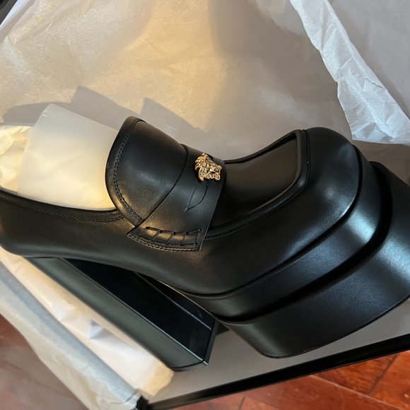 VERSACE AEVITAS PLATFORM LOAFERS IT 39 - Picture 4 of 10